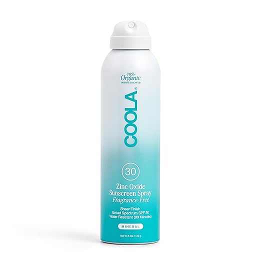 COOLA Organic Mineral Sunscreen SPF 30 Sunblock Spray 5 Fl Oz