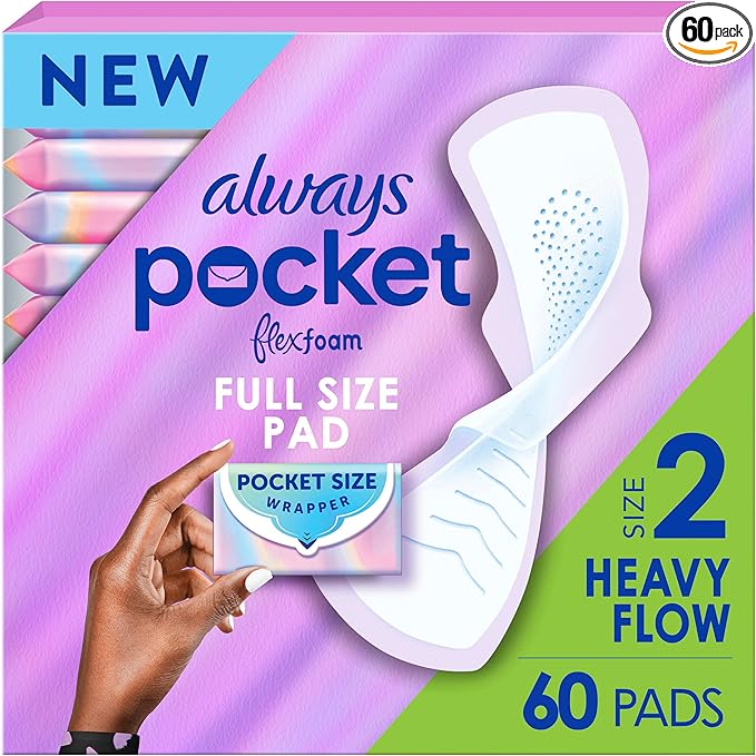 Always Pocket FlexFoam- Size 2- 60 Count