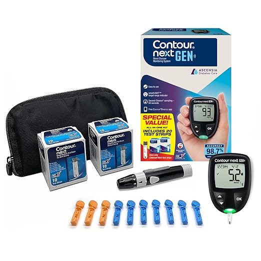 Ascensia CONTOUR NEXT GEN Blood Glucose Monitor All-In-One Kit