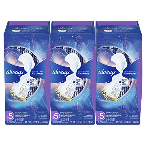 Always Infinity Flexfoam - Size 5 - 22 count - 3 boxes