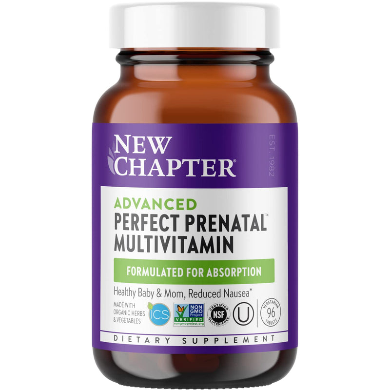 New Chapter Perfect Prenatal Vitamins 96 Tablets