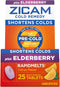 Zicam Cold Remedy Zinc RapidMelts, Elderberry Citrus Flavor, 25 Count