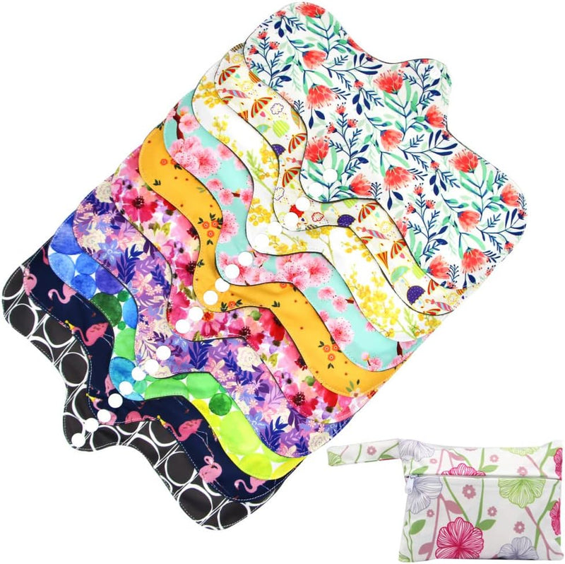 Asenappy Bamboo and Charcoal Reusable Sanitary Pads