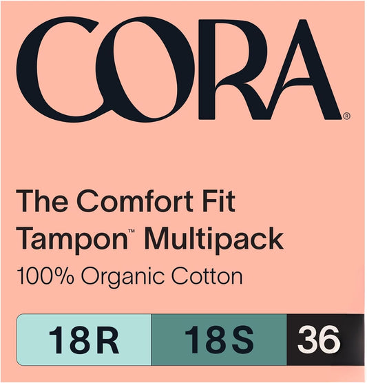 Cora Organic Tampons Variety Pack-R/S