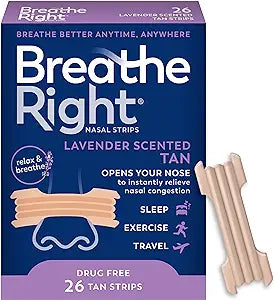 Breathe Right Lavender Nasal Strips