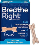 Breathe Right Original Nose Strips Tan 30 count