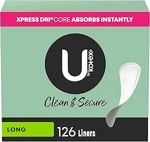 U by Kotex Lightdays Long Panty Liners- 126 count