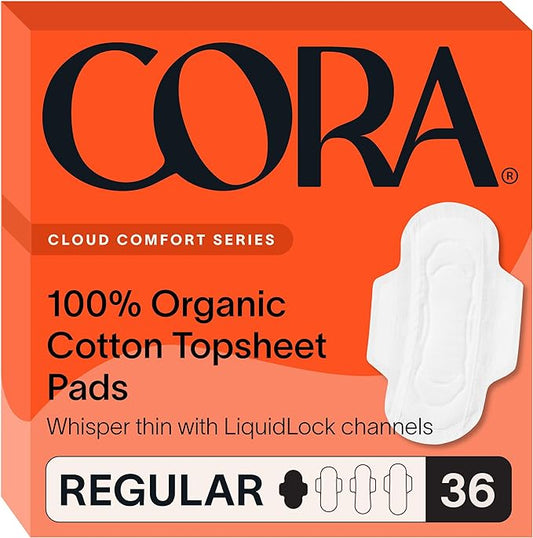 Cora Ultra Thin Organic Pads- 36 count