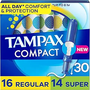 Tampax Pocket Pearl Plastic Tampons 30 Count