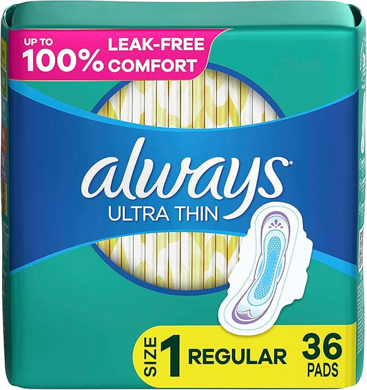 Always Ultra Thin Pads - Size 1 - 36 Count