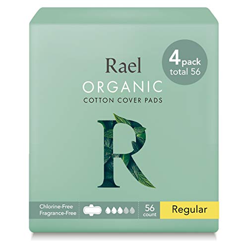 Rael Organic Cotton Sanitary Pads- 56 count