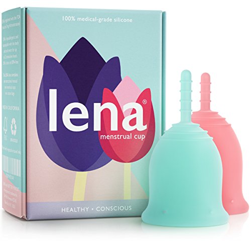 Lena Menstrual Reusable Period Cups- 2 count