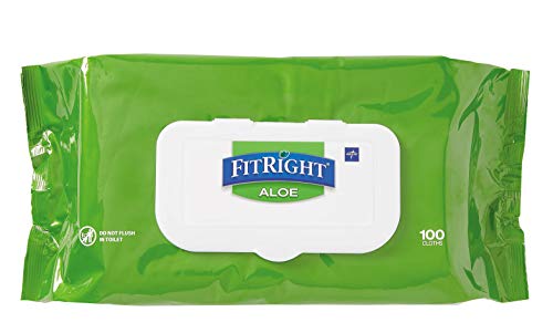 FitRight Aloe Personal Cleansing Cloth Wipes- 6 pack