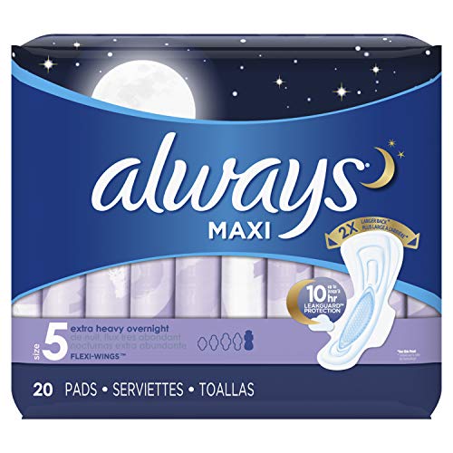 Always Overnight with Wings - Size 5 - 40 count