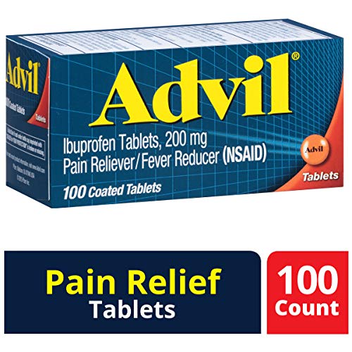 Advil Coated Tablets Pain Reliever And Fever Reducer - 100 Count