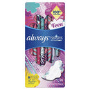 Always Radiant Teen - Size 1 - 28 count