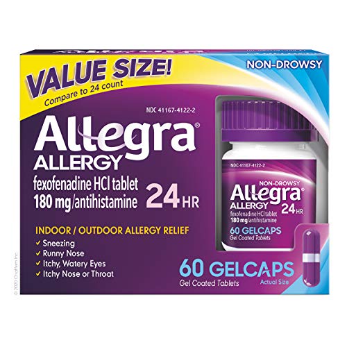 Allegra Allergy 24 Hour Gelcaps 60 Count