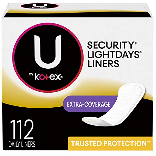 U by Kotex Lightdays Extra Coverage Panty Liners- 112 count