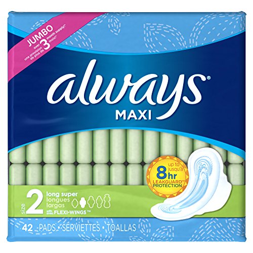 Always Pads with wings - Size 2 - 42 count