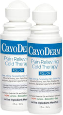 Cryoderm Pain Relieving Roll-on, 3oz. - 2 Count