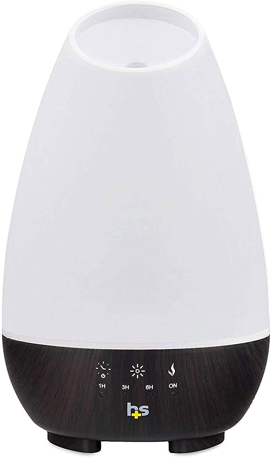 HealthSmart Health Essential Oil Diffuser, Aromatherapy (White)