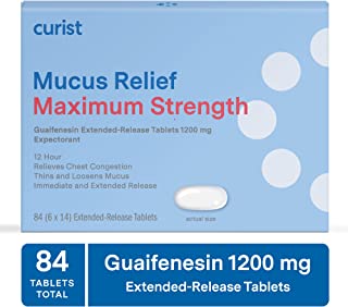 Curist Mucus Relief - guaifenesin 1200 mg, compare to Mucinex--84 count