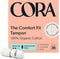 Cora Organic Cotton Non-Applicator Tampons- Regular 36 count