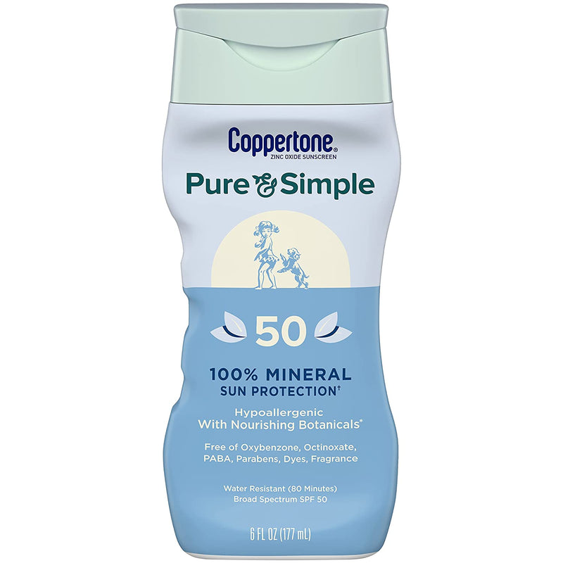 Coppertone Pure & Simple SPF 50 Sunscreen Lotion