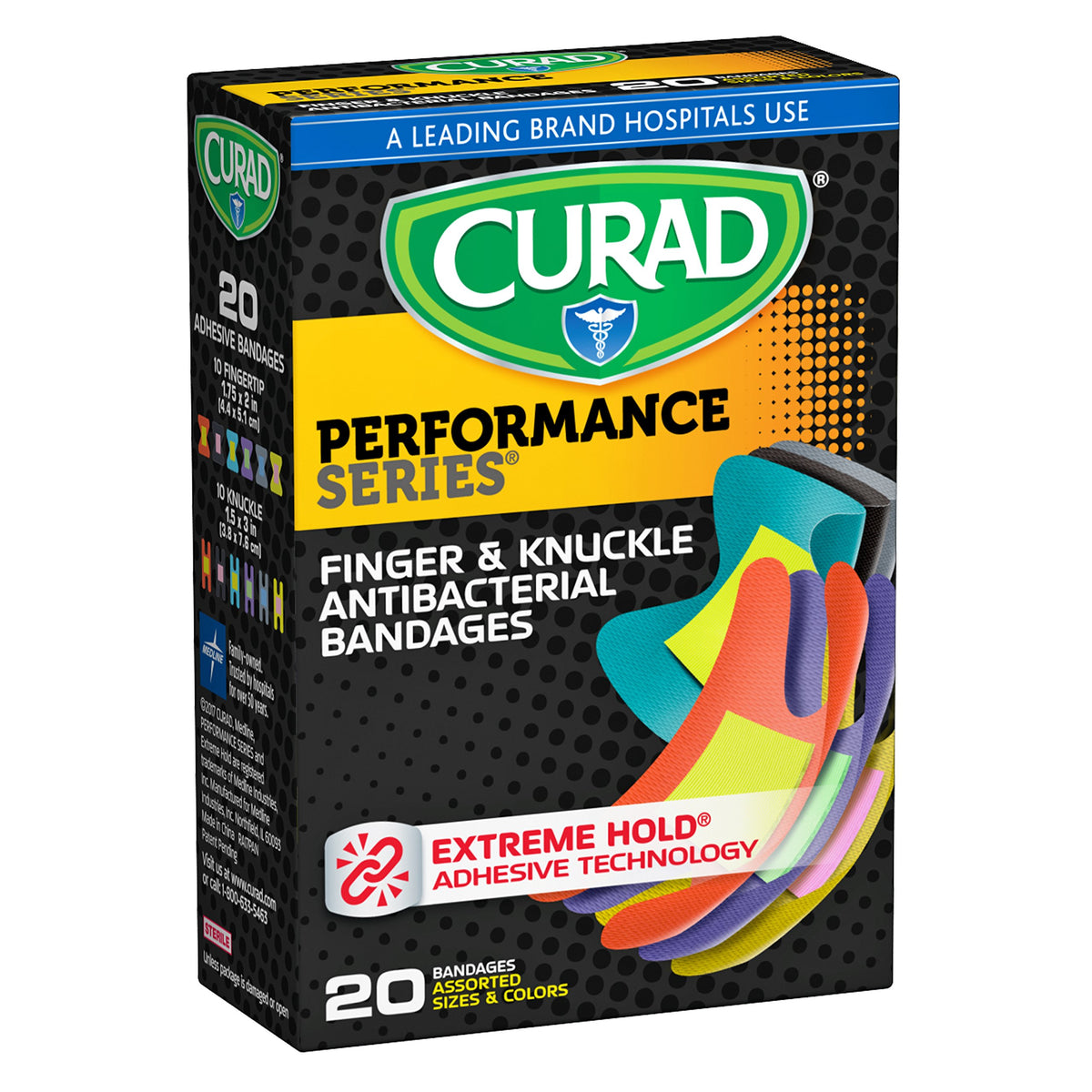 Bandaids Variety Pack CURAD Flex-Fabric Bandages - 20 Count Box Of ...