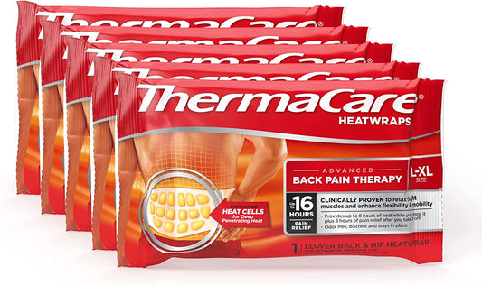 ThermaCare Advanced Back Pain Heat Wraps L/XL 5 count